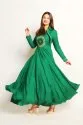 Green Flared Dress