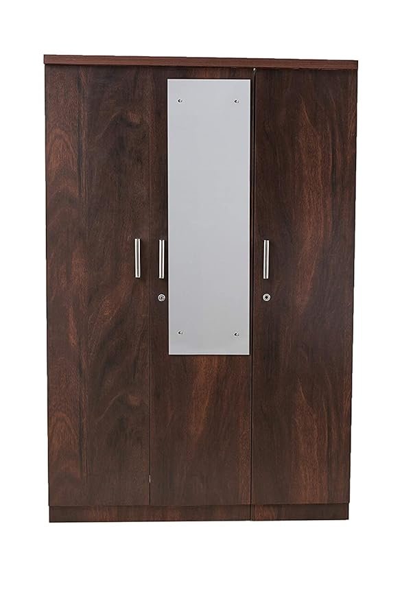 Modular Wooden Wardrobe with Mirror