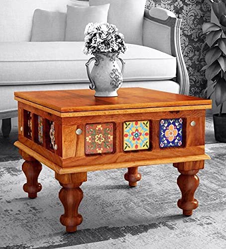 Colorful Camouflage Wooden Coffee Table