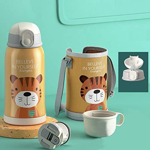 StarAndDaisy Exhibition Laile Vacuum Flask Water Bottle, Non-Toxic Leak Proof Thermoses (Brown)