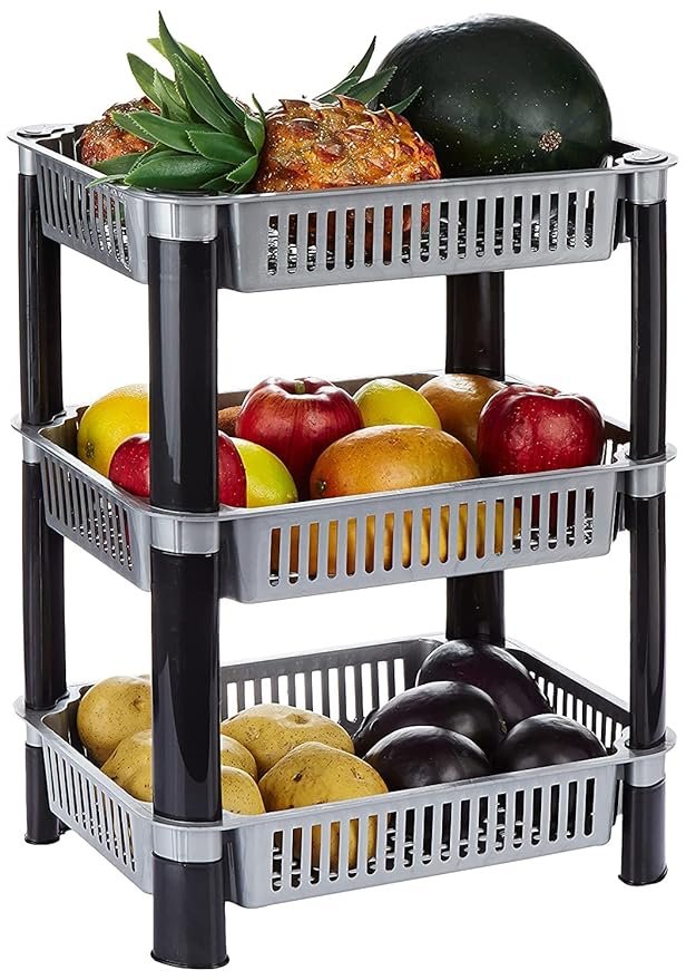 Prexo Plastic Kitchen Storage Racks, Size: 12x55x72 cm