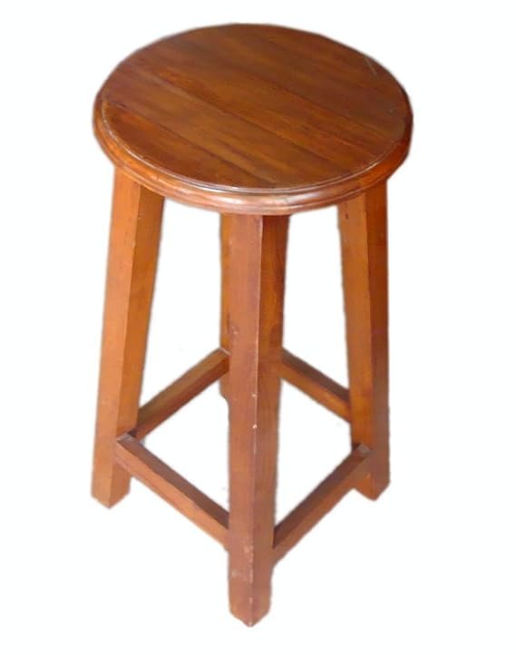 Rose Wood Round Bar Stool