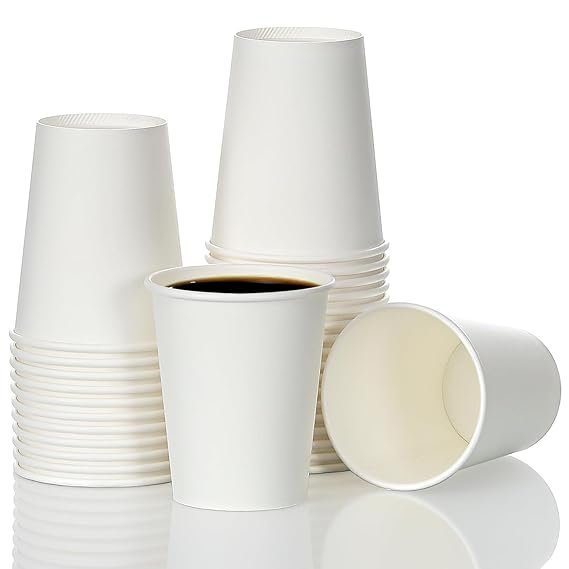 300ml White Plain Paper Cup