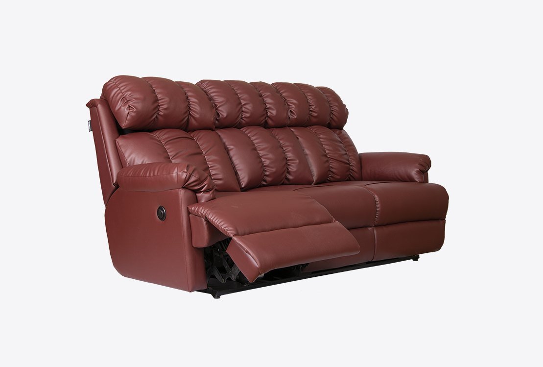PVC Motorized 369 Living Room Three Seater Recliner Sofa supplier in india