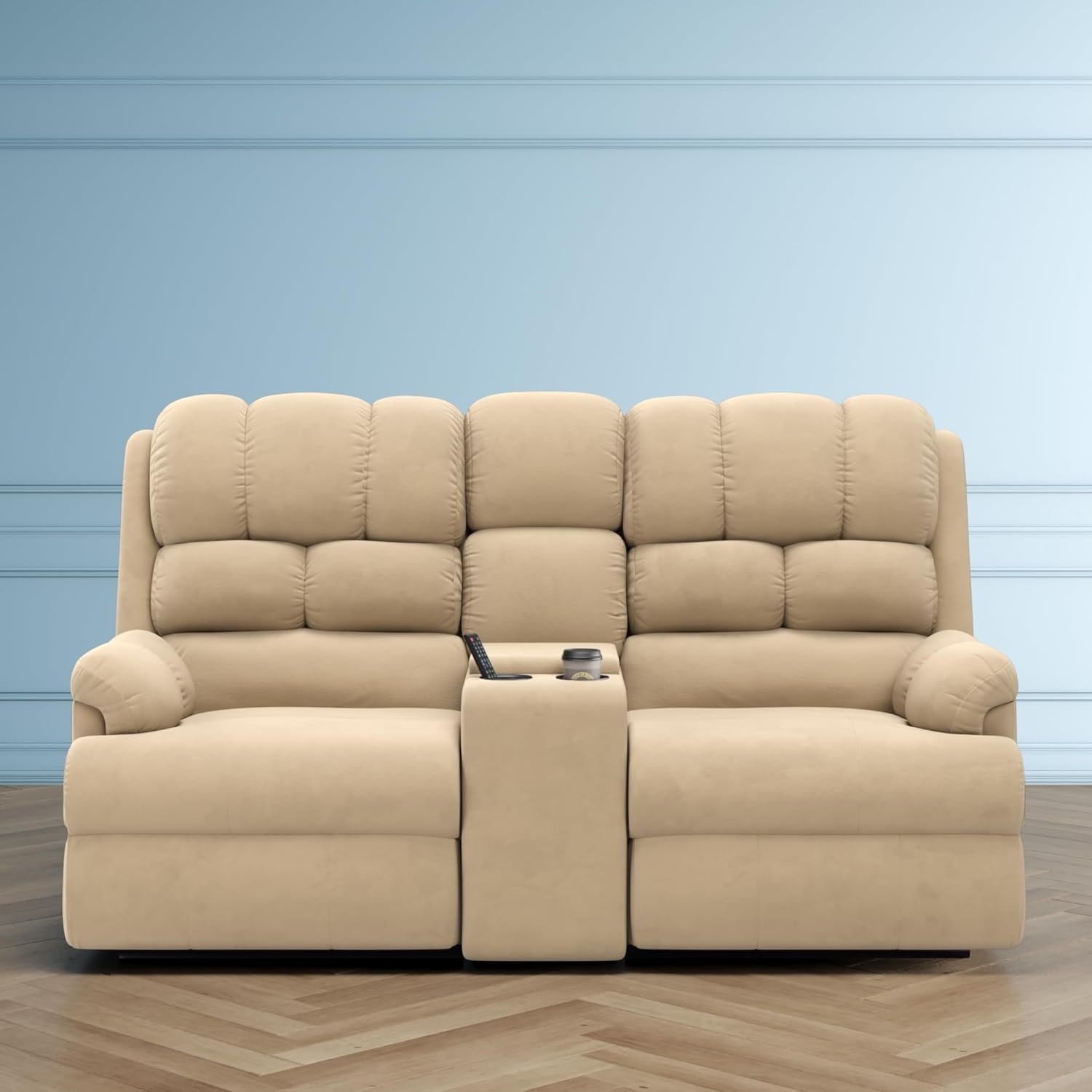 Leather Motorized King Living Room Two Seater Recliner Sofa Supplier in Gurugram