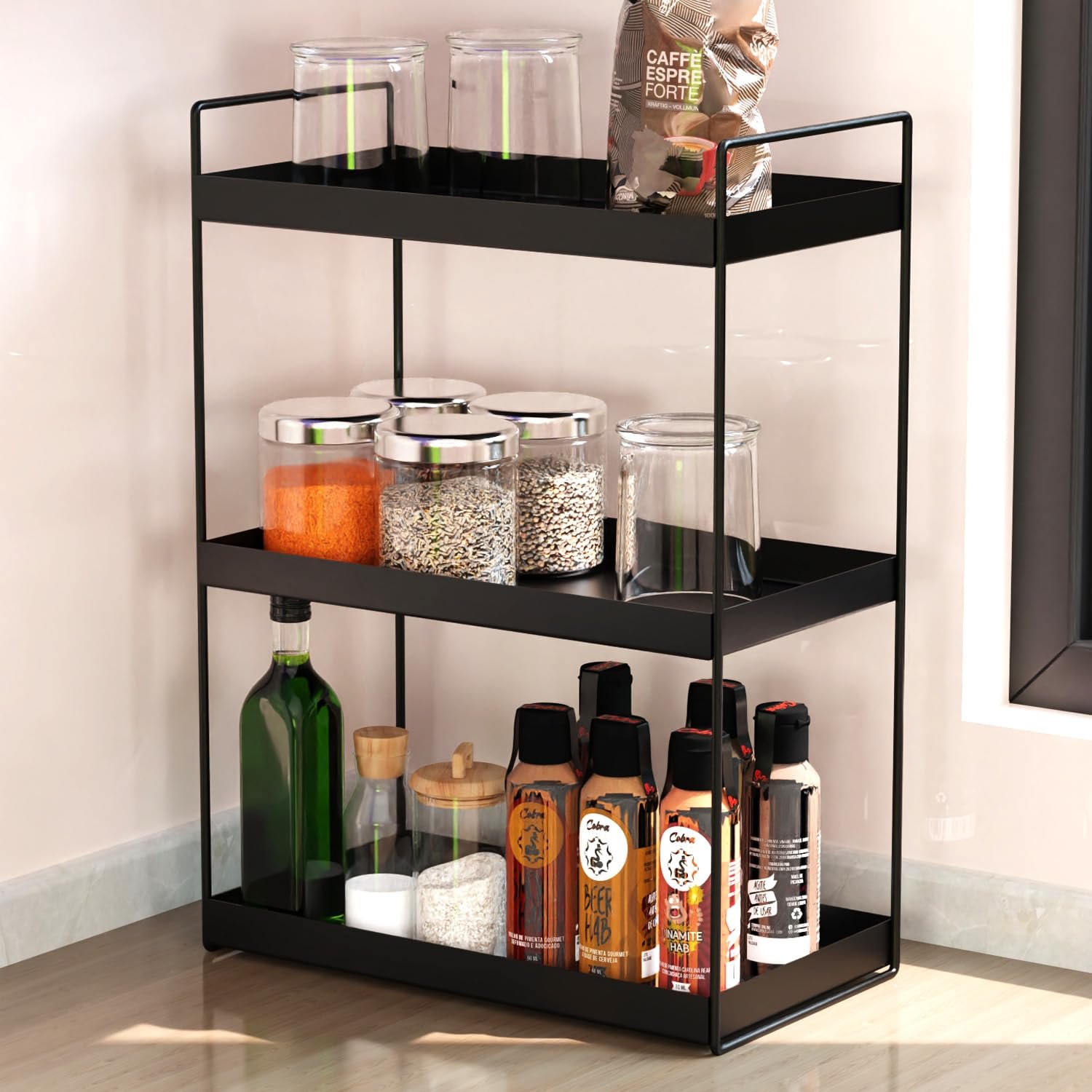 3 Tier Wiremesh Kitchen Rack