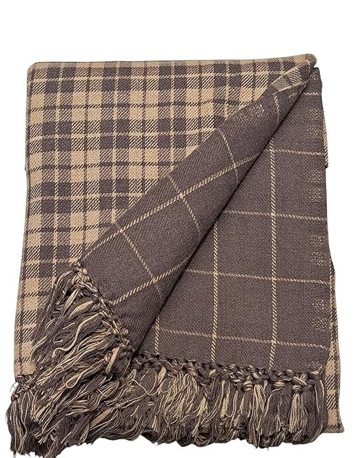 Mens Check Woolen Shawl