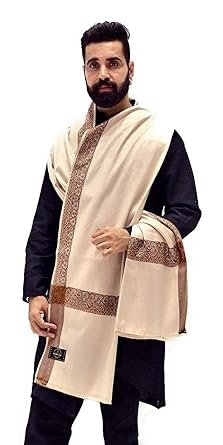 Mens Border Shawl