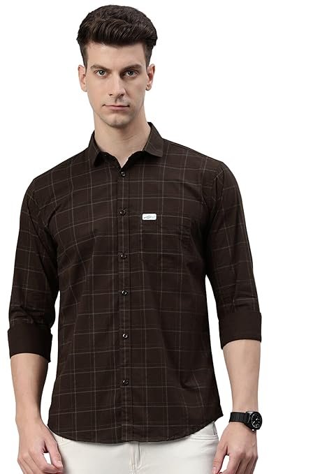 Checked Cotton Check Shirt, Casual Wear