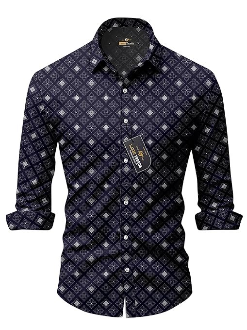 Printed Dp Cotton Oxford Shirts