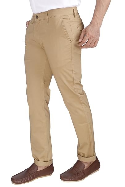 Mens Cotton Trouser, Slim Fit