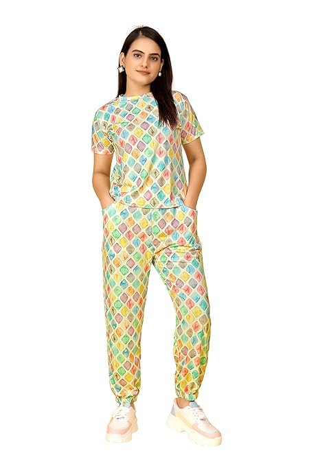 Lycra Printed Nightsuit Set