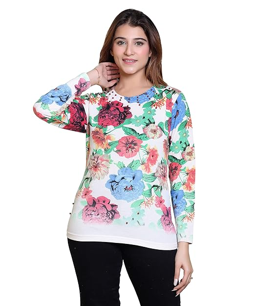 Multicolor Woolen Ladies Top
