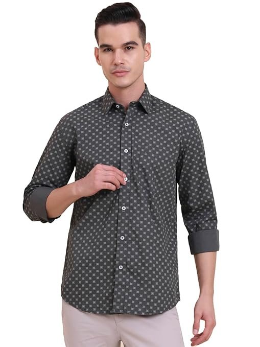 Men's Digital Printed Collar Shirt