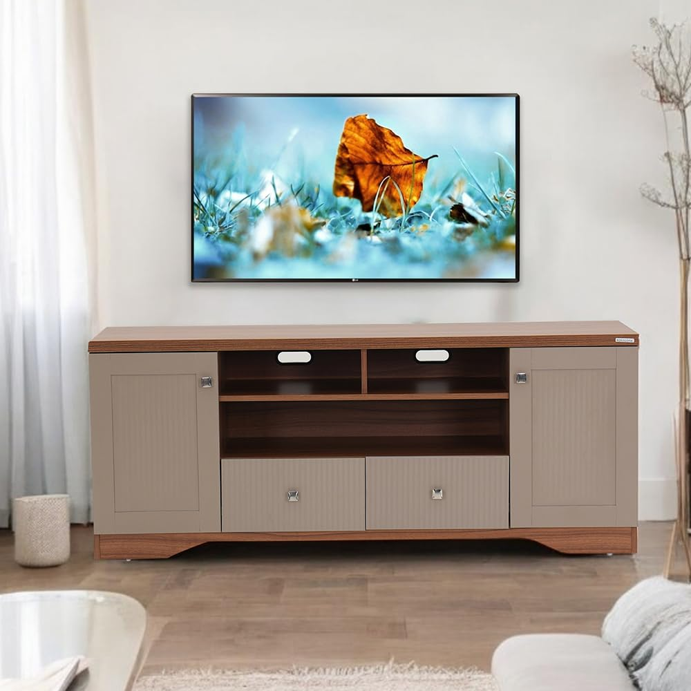 Brown Modern LCD Wall Unit