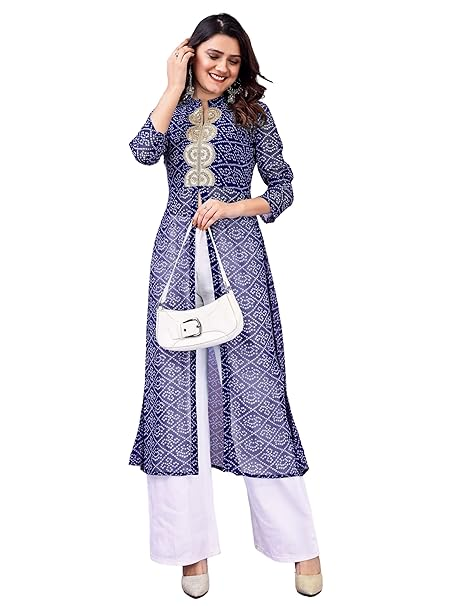 Ladies Designer Georgette Kurti, Wash Care: Dry clean