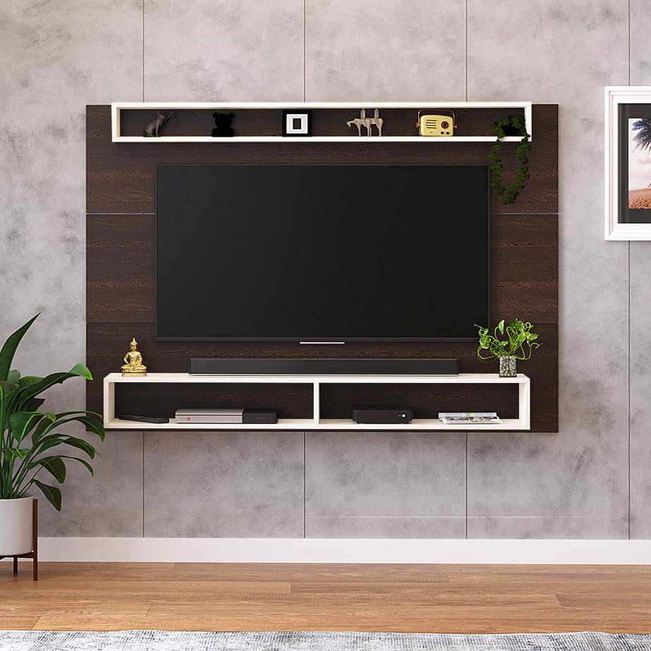 Wall Mount Acrylic And Wooden TV Unit