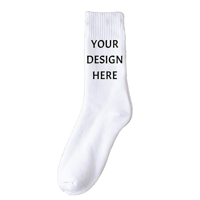 Customized Design Logo Printed Cotton Men Socks