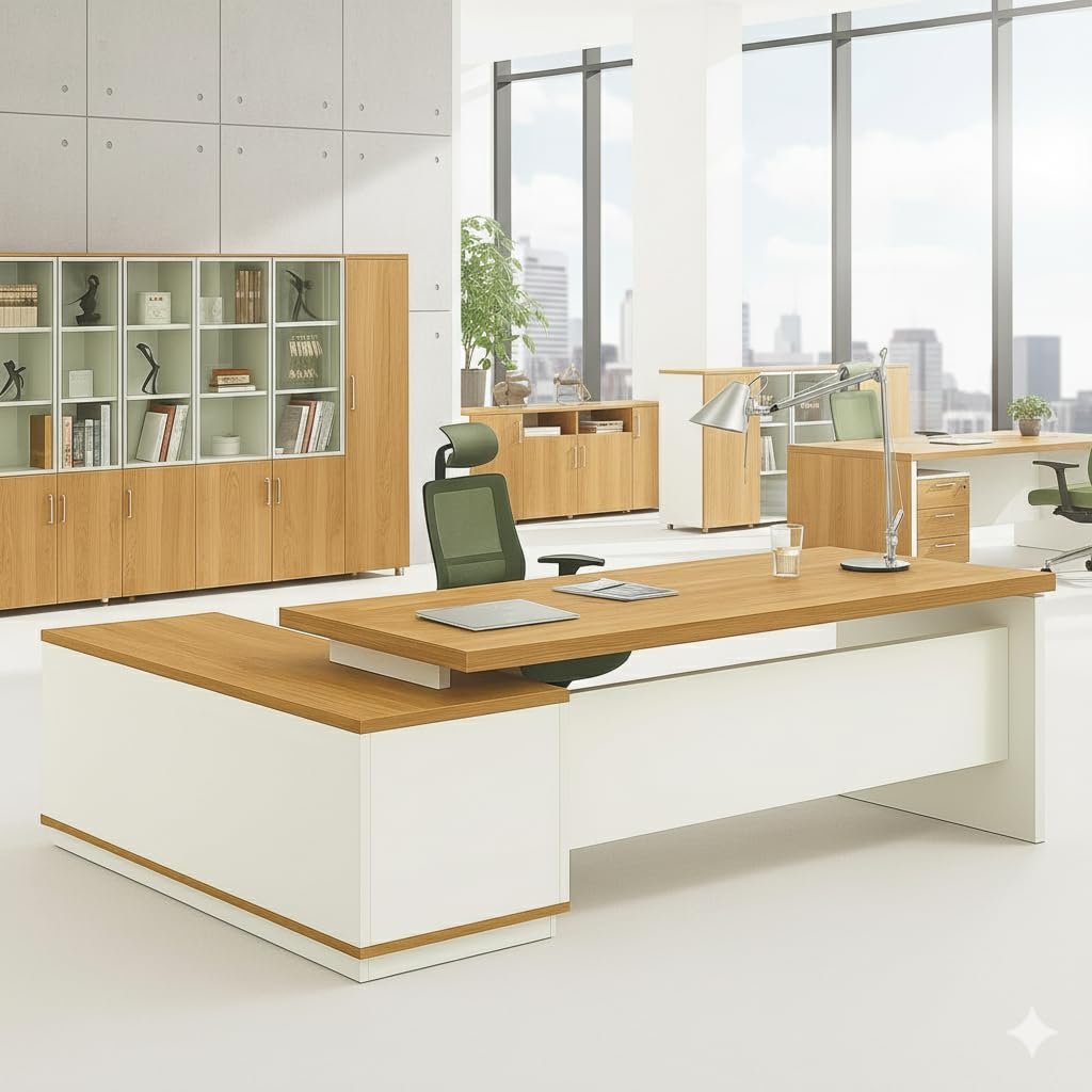 Identiqa Modern L Shaped Office Desk