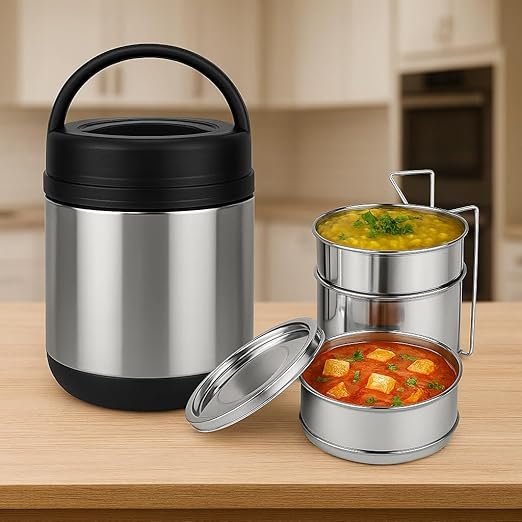 Capacity: 200 mL SS Tiffin Box, 3