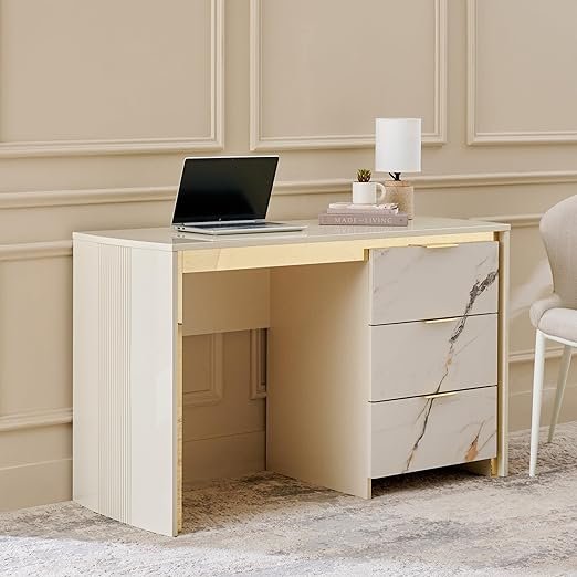 Cream Wooden Office Table