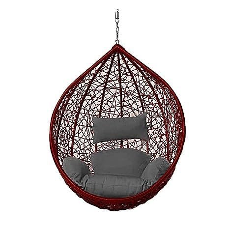 Hammock Swing Chair Without Stand Balcony Garden Grey Swing Grey cushion