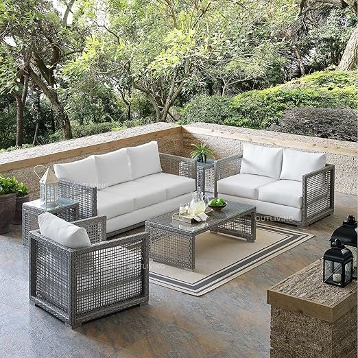 Wicker Outdoor Sofa Set