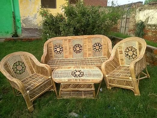 Cane Garden Sofa Set