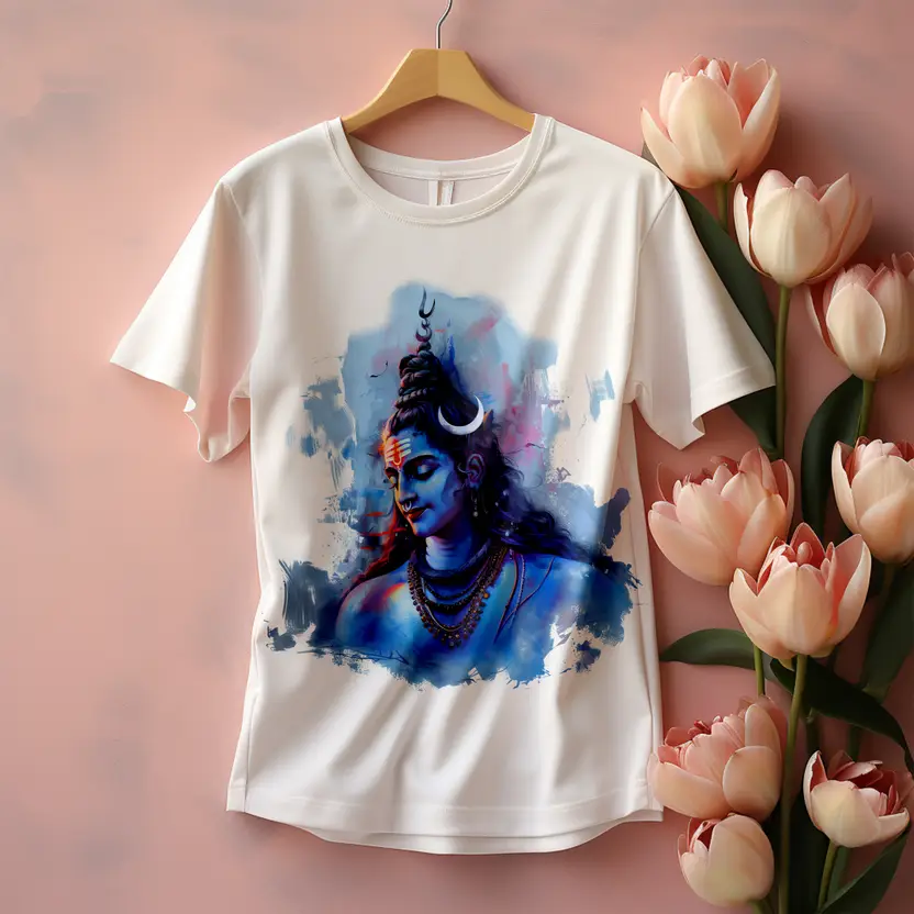 T/shirt Micro Pp with religious picture, Printed