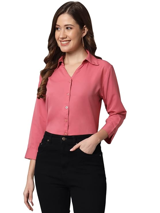 Ladies Regular Wear Tops / Shirts - Pink Colour