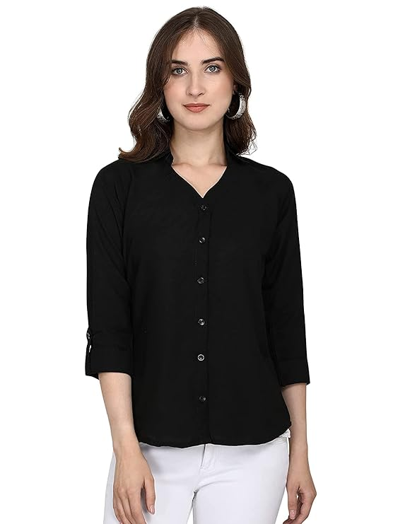 Ladies Casual Wear Tops / Shirts - Black Colour