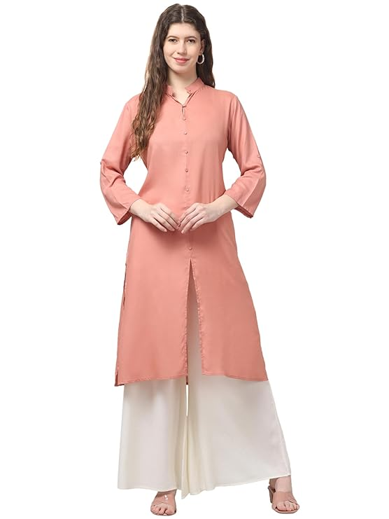 Women Wear Cotton Double Button Kurti