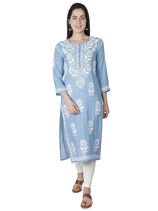 Chikan Embroidered Kurti