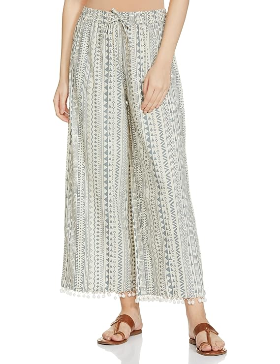 Women Khadi Solid Bottom Palazzo