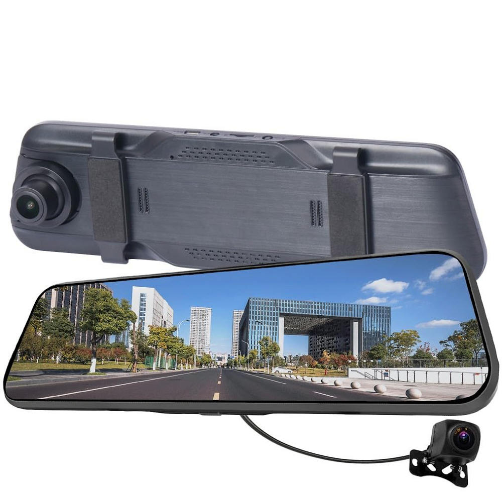 Full HD Mirror Dual Dash Camera with G Sensor