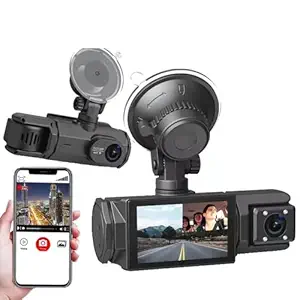 3 Channel Dash Car Camera with 2.5 K video and G sensor